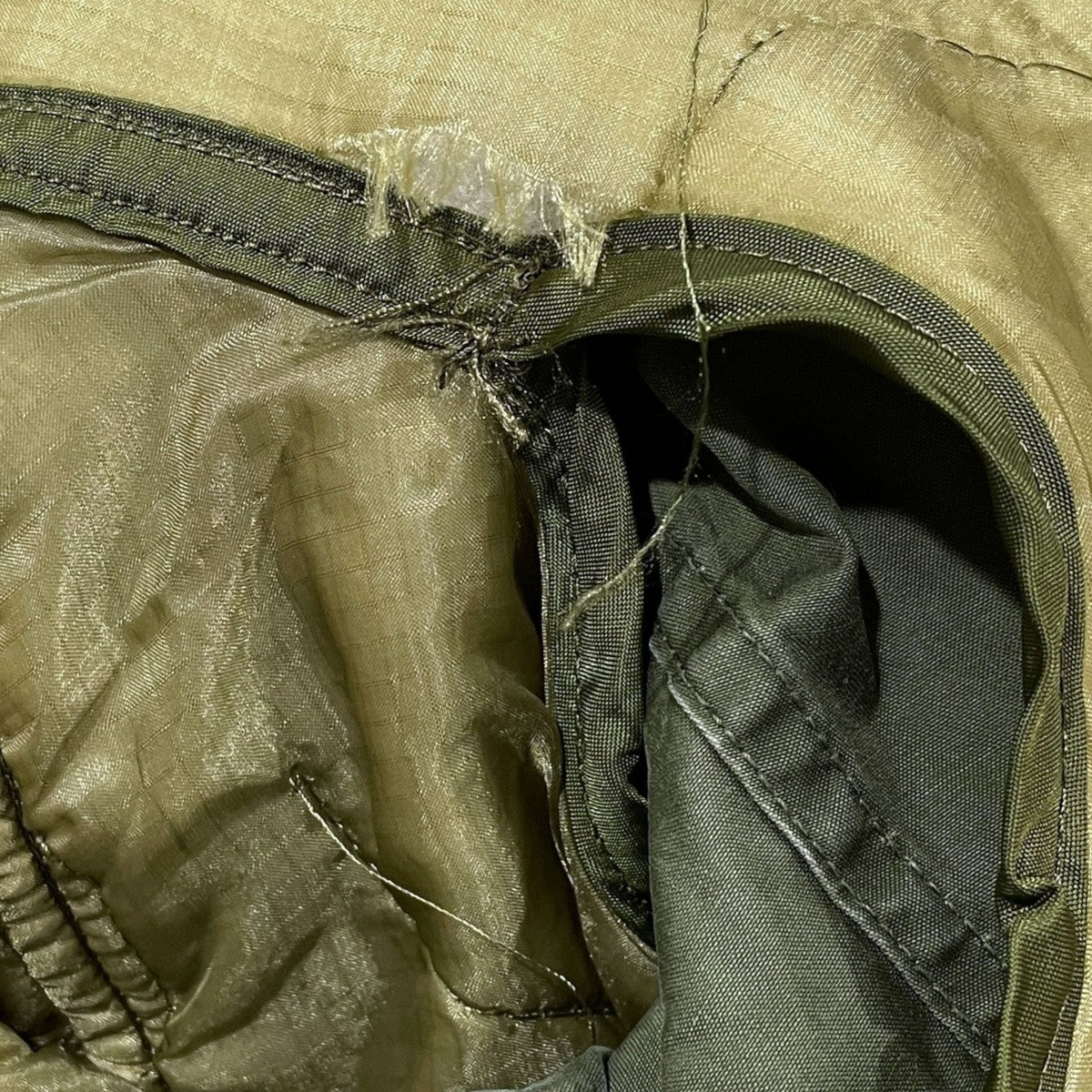 ライナーベスト付き ミリタリージャケット M-65 FIELD JACKET COAT， MAN’S， COTTON NYLON WRS， OG-107-W／HOOD 8405-782-2935