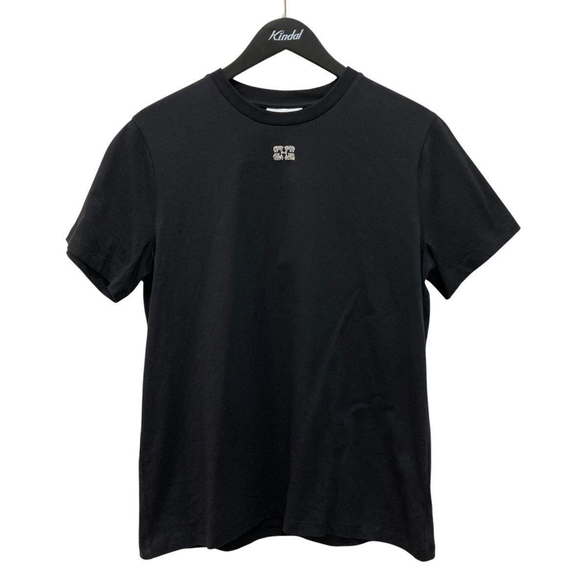 BASIC JERSEY RHINESTONE RELAXED半袖TシャツT3953