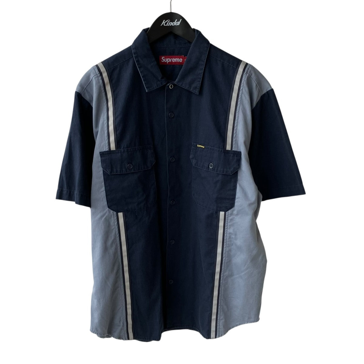 25SSReflective Stripe S S Work Shirt半袖シャツ