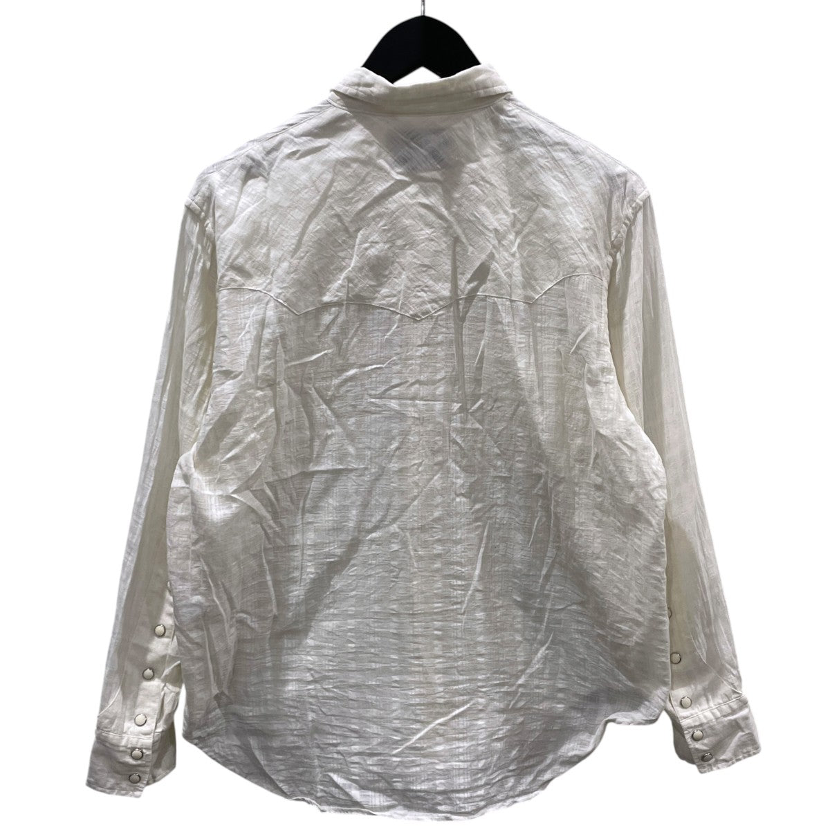 23SS チェック柄シアーウエスタンシャツ KARAMI WESTERN SHIRTS カラミ ウエスタンシャツ 23113PAA01