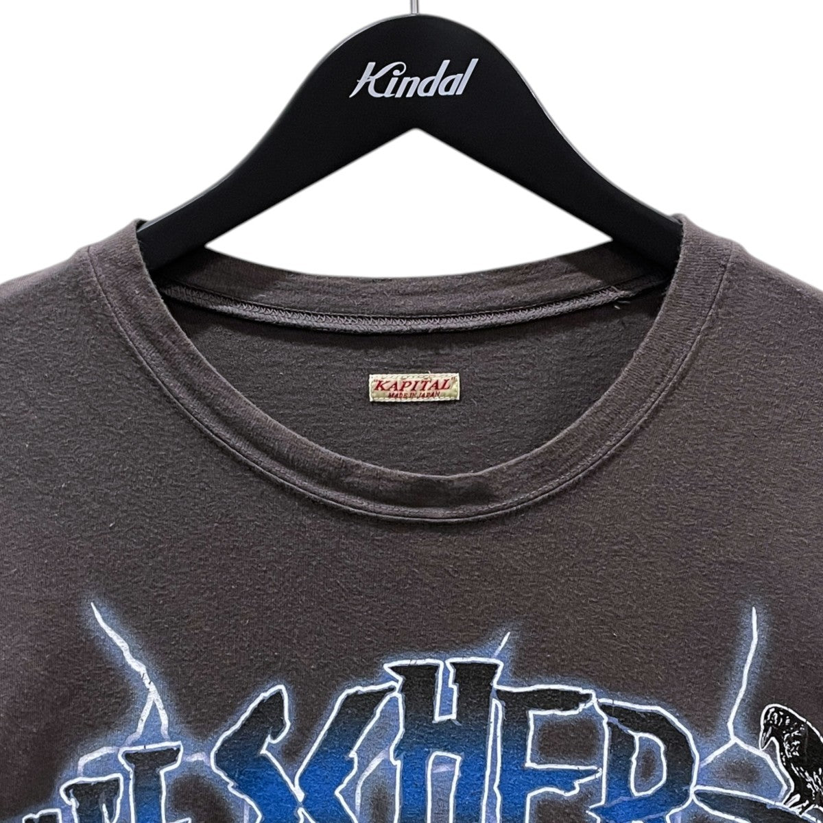 25SS 加工プリントTシャツ 20／-天竺 クルーT LIGHTNING ピアノpt K2503SC063