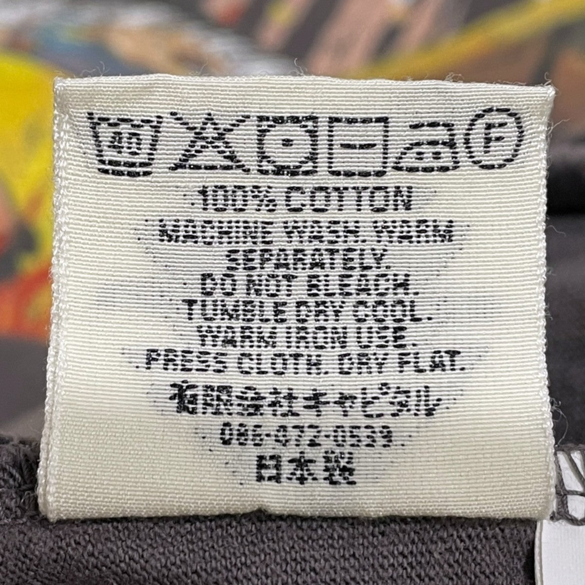 25SS 加工プリントTシャツ 20／-天竺 クルーT BURNING ピアノpt 半袖カットソー K2503SC062