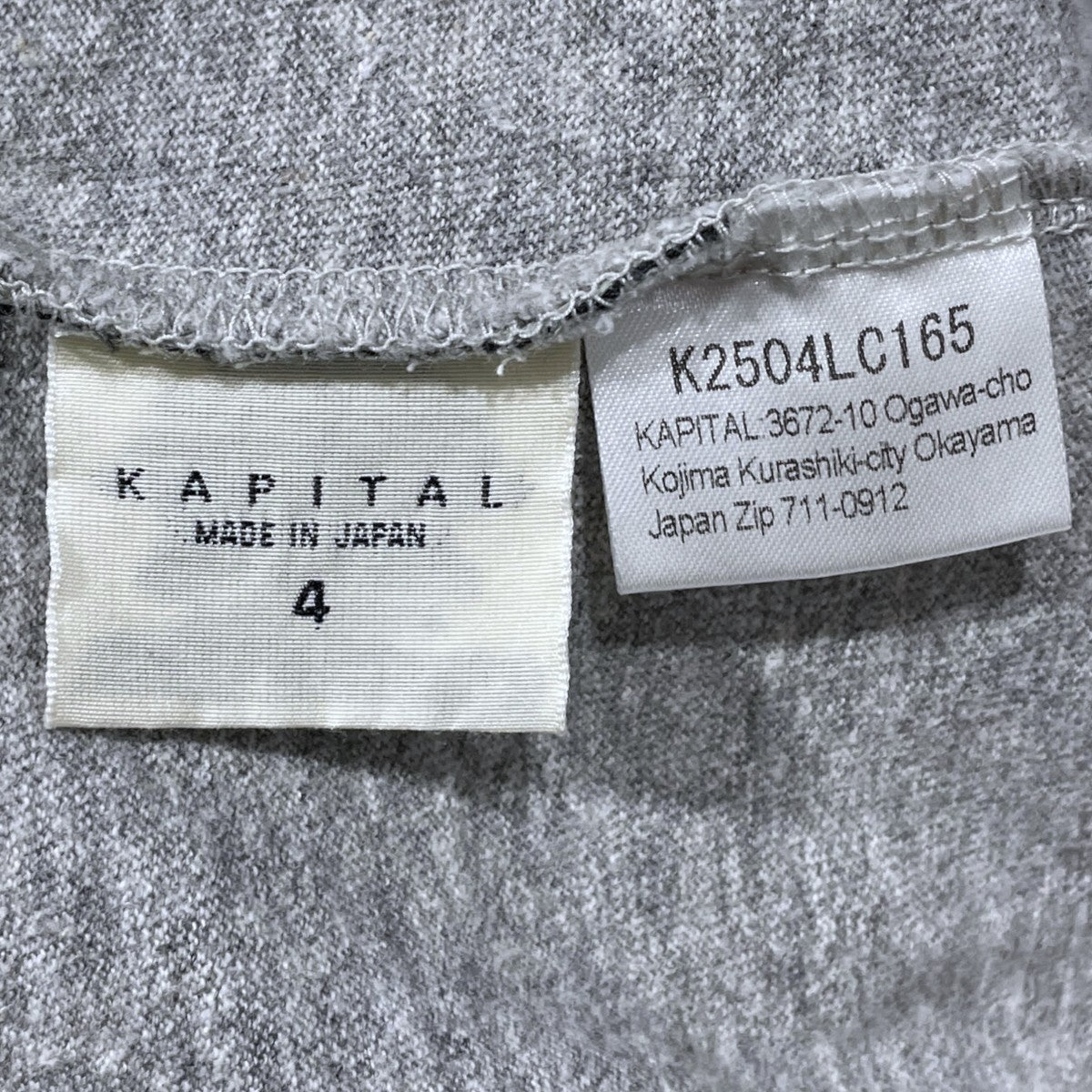 25SS 加工長袖カットソー TOP天竺 クルーロンT（BUSTER PECKISH BOWY pt） K2504LC165