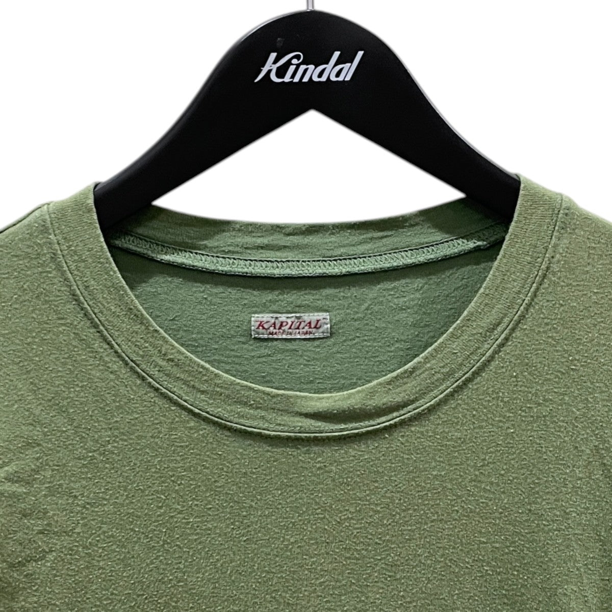 25SS 加工Tシャツ 20／-天竺 クルーポケT（LIFE KAPRICCIOpt） K2504SC166