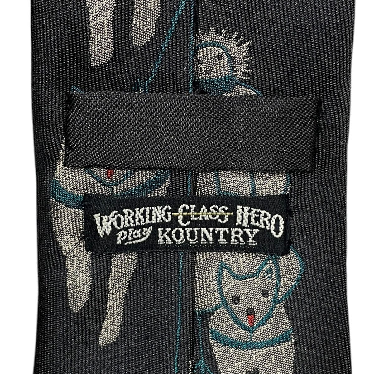 25AW 犬ぞりモチーフ刺繍ネクタイ Silk Twill DOG-TEAM Tie シルク ツイル ドッグチーム タイ K2508XG511