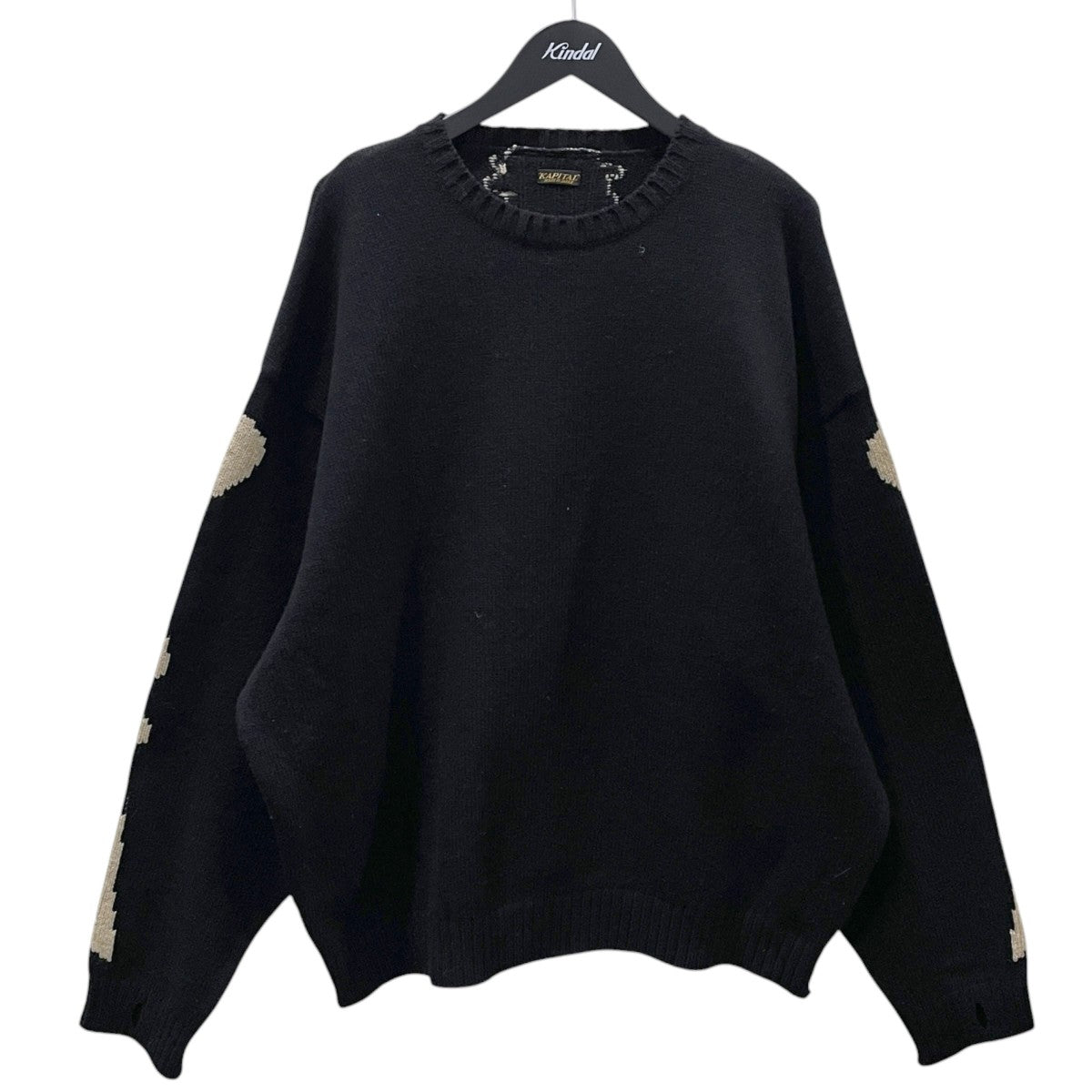 5ゲージウールボーンクルーセーター 5G Wool BONE Crew Sweater EK-1537KNA