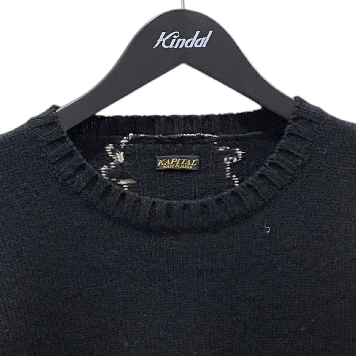 5ゲージウールボーンクルーセーター 5G Wool BONE Crew Sweater EK-1537KNA