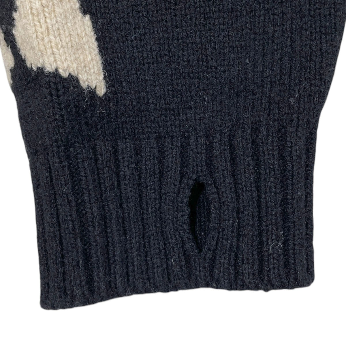5ゲージウールボーンクルーセーター 5G Wool BONE Crew Sweater EK-1537KNA