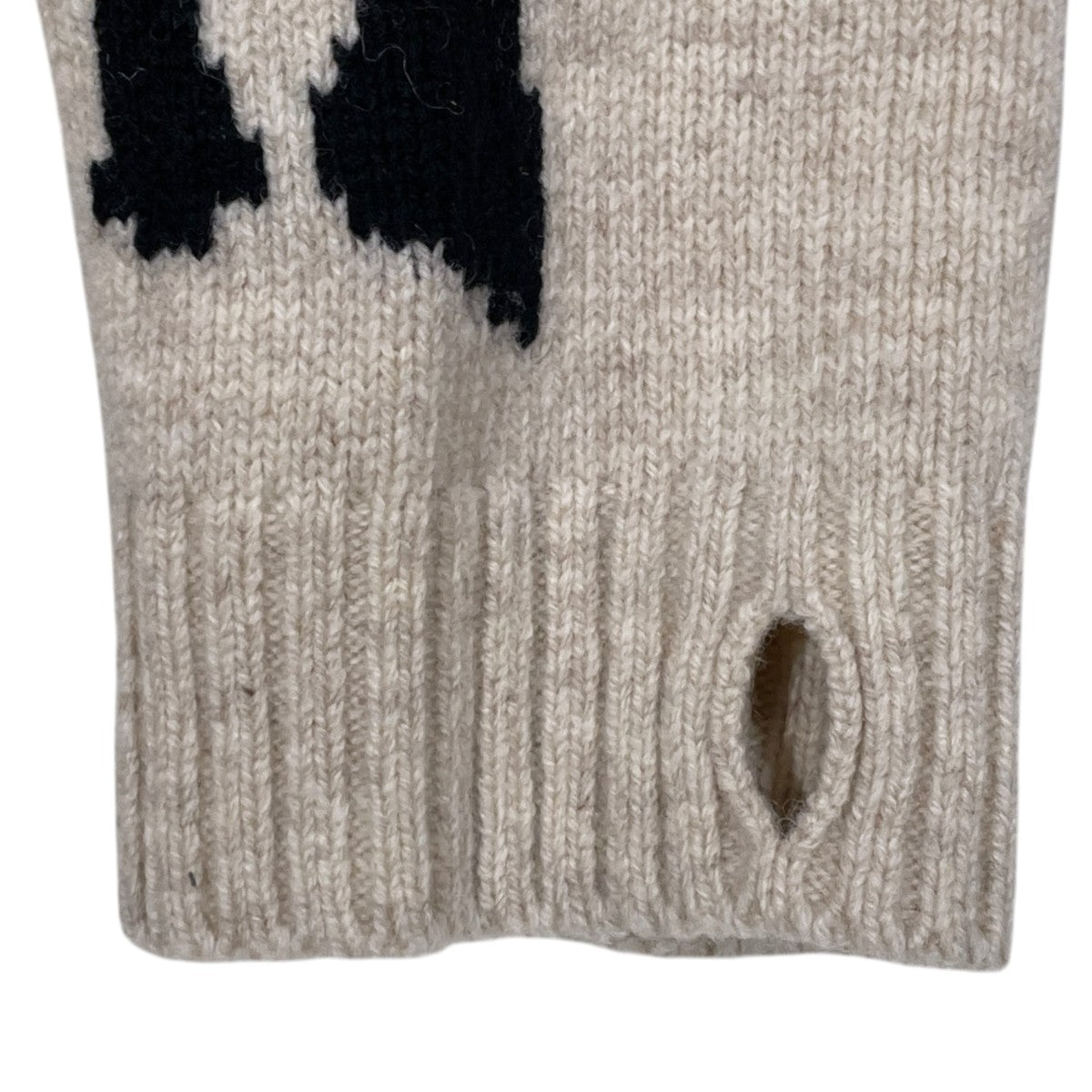 5ゲージウールボーンクルーセーター 5G Wool BONE Crew Sweater EK-1537KNA