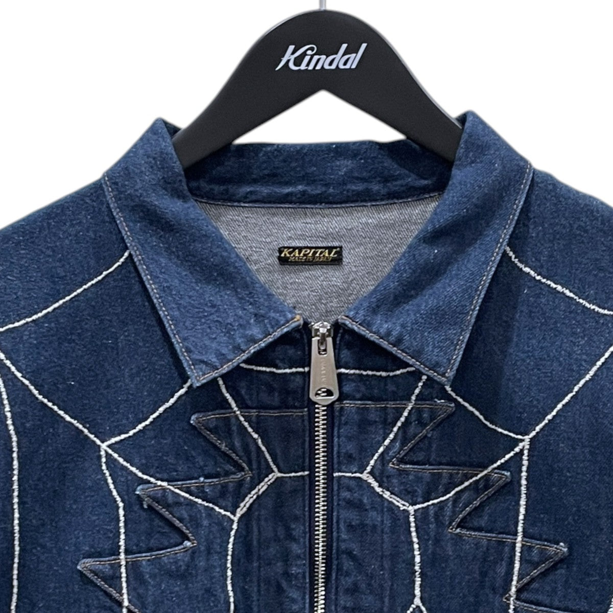 KAPITAL 25SS デニムジャケット 12oz Denim Santo Domingo Thunderbird Jacket 12ozデニムサント サンダーバードジャケット K2504LJ179 古着・中古-3枚目のアイテム画像