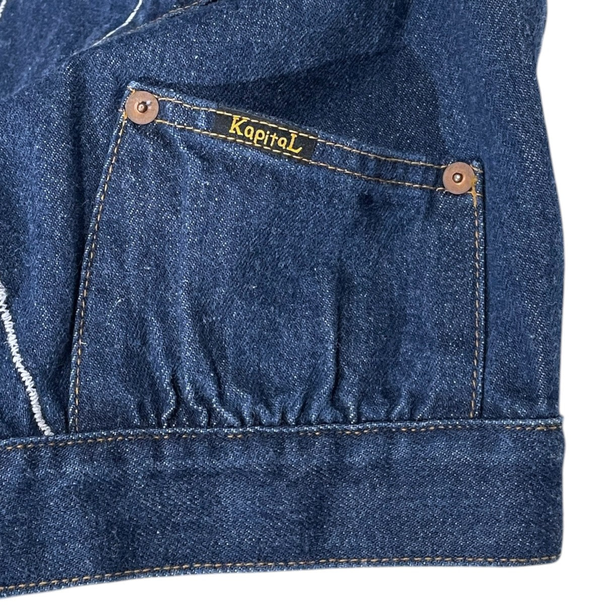 KAPITAL 25SS デニムジャケット 12oz Denim Santo Domingo Thunderbird Jacket 12ozデニムサント サンダーバードジャケット K2504LJ179 古着・中古-5枚目のアイテム画像