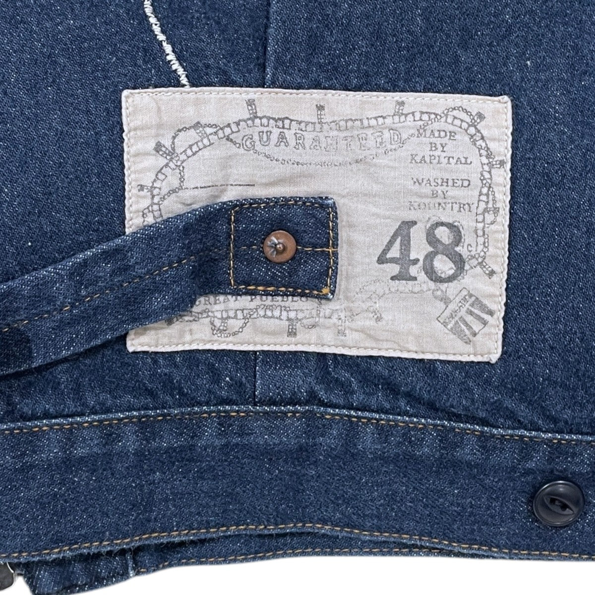 KAPITAL 25SS デニムジャケット 12oz Denim Santo Domingo Thunderbird Jacket 12ozデニムサント サンダーバードジャケット K2504LJ179 古着・中古-7枚目のアイテム画像