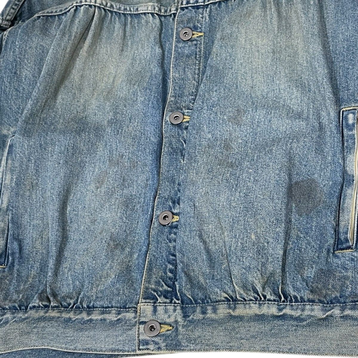refomed 24AW 加工デニムジャケット OLD MAN DENIM JACKET USED オールドマンデニムジャケット ユーズド REJK-019U 古着・中古-6枚目のアイテム画像