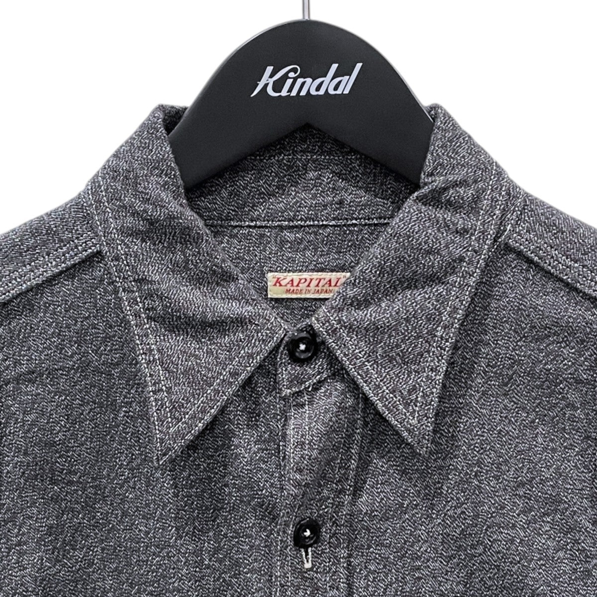 KAPITAL(キャピタル) 25SS 杢シャンブレー 2トーン ボーンパッチ