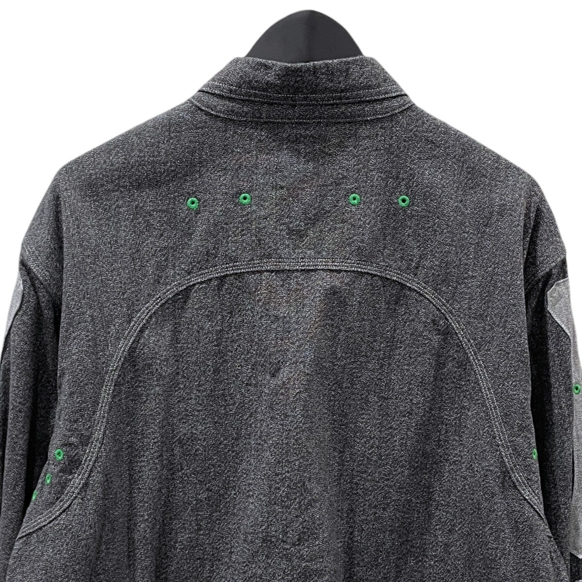 25SS 杢シャンブレー 2トーン ボーンパッチベンチレーターワークシャツ Grandrelle 2Tones Bone Patch Ventilator Workshirt K2504LS143