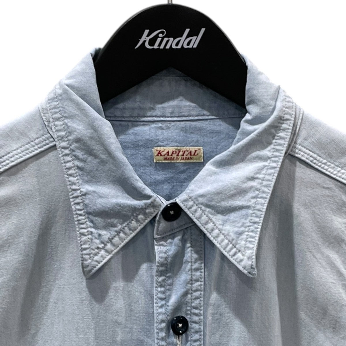 KAPITAL(キャピタル) 25SS シャンブレー 2TONE BONEパッチ