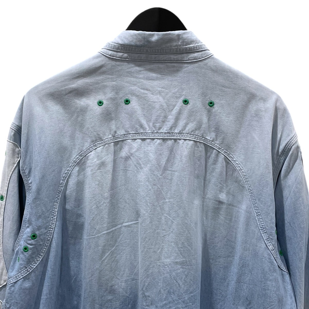 25SS シャンブレー 2TONE BONEパッチベンチレーターワークシャツ Chambray 2Tones Bone Patch Ventilator S K2504LS142