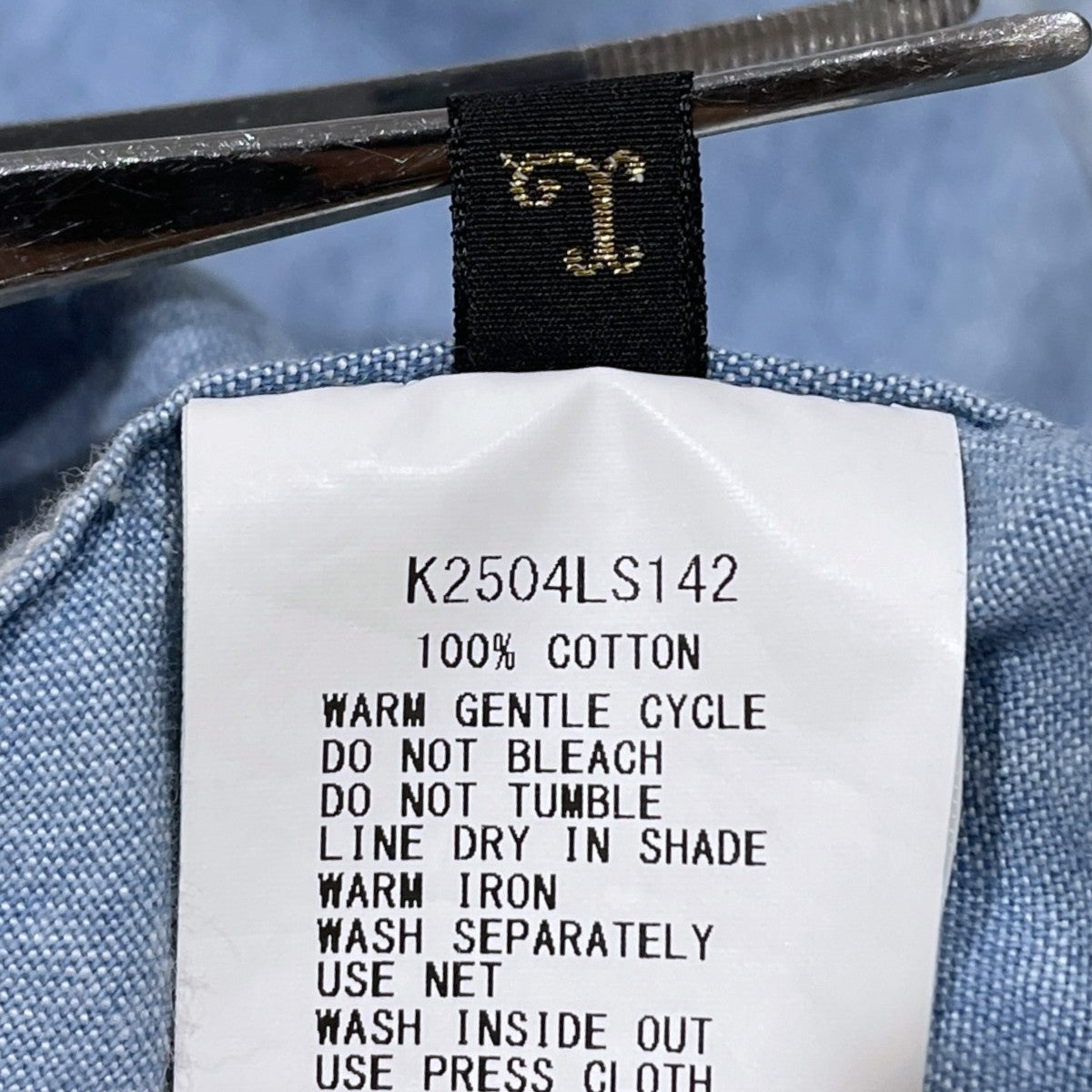 25SS シャンブレー 2TONE BONEパッチベンチレーターワークシャツ Chambray 2Tones Bone Patch Ventilator S K2504LS142