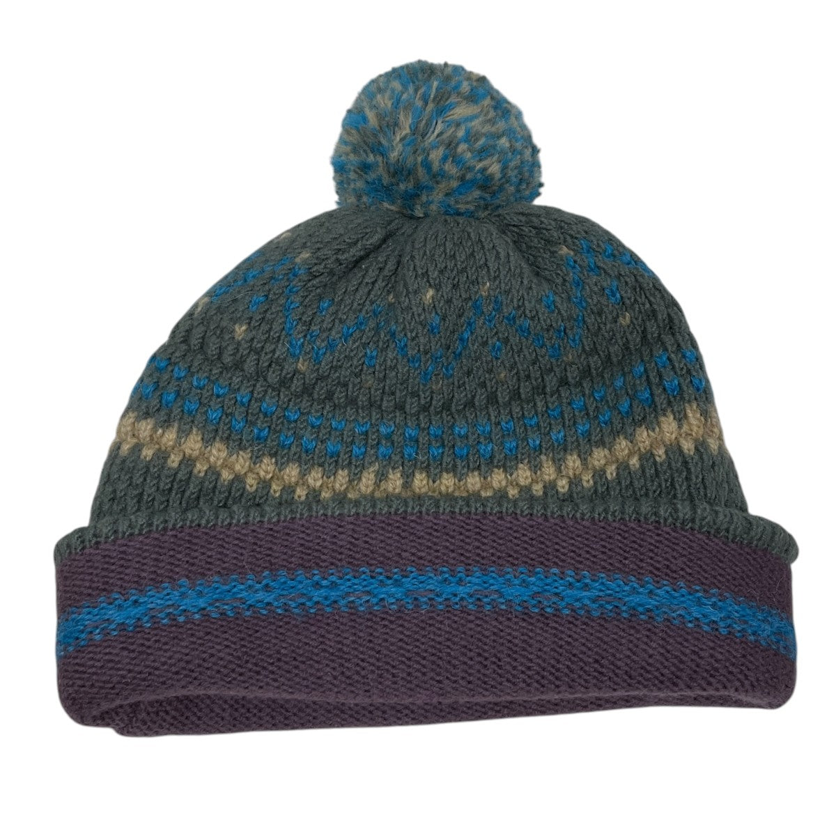 24AW 3ゲージウール雪柄ニットキャップ 3G Wool Snow Pattern Knit Cap K2509XH523
