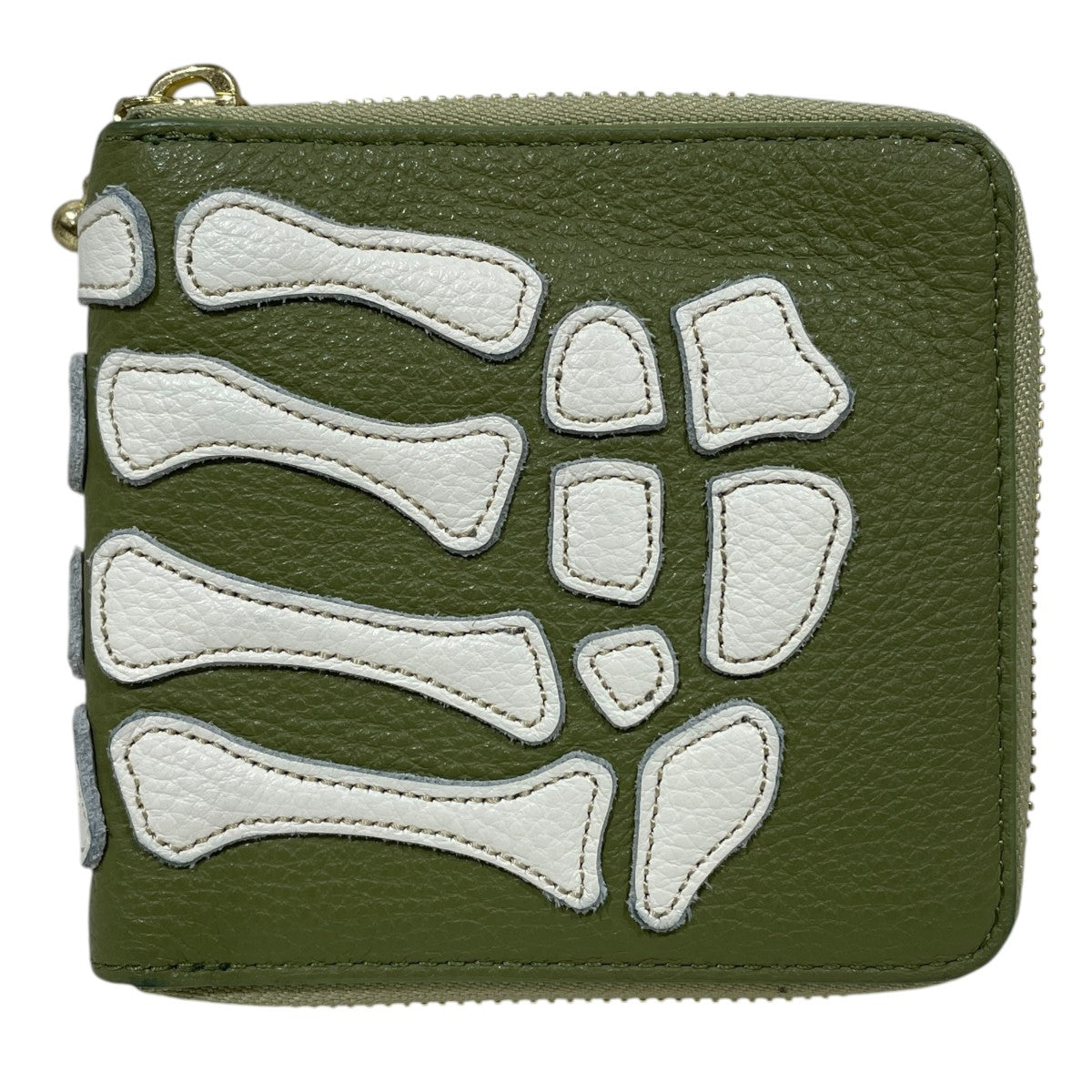 25SS ラウンドジップ二つ折りウォレット THUMBS UP BONE HAND ZIPウォレット サムズ アップ ボーン ハンド ジップ ウォレット K2503XG522