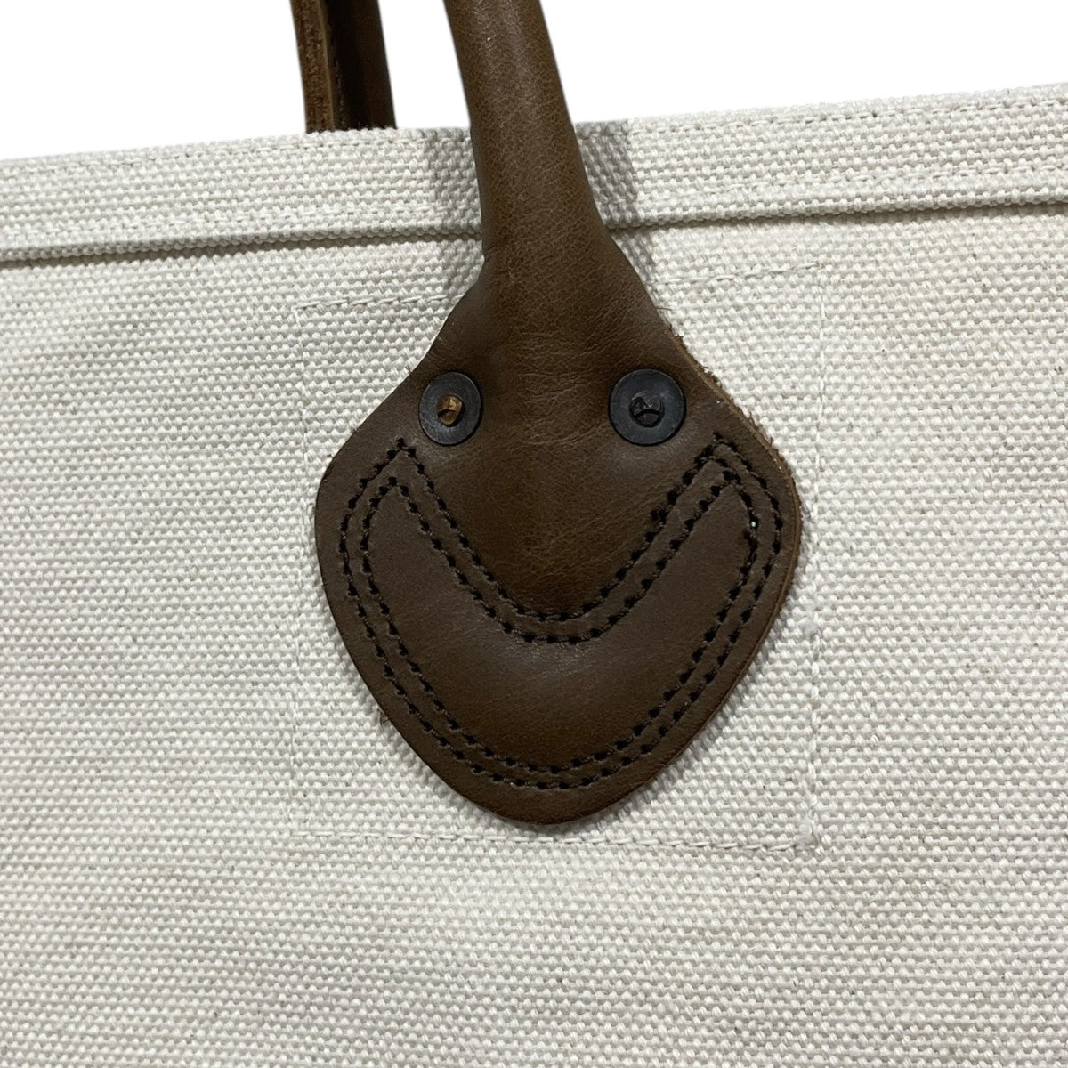 19SS レザーハンドルトートバッグ 4号帆布 RAIN SMILE MILK BAG ヨンゴウハンプ レインスマイル ミルクバッグ Mサイズ K1903XB50