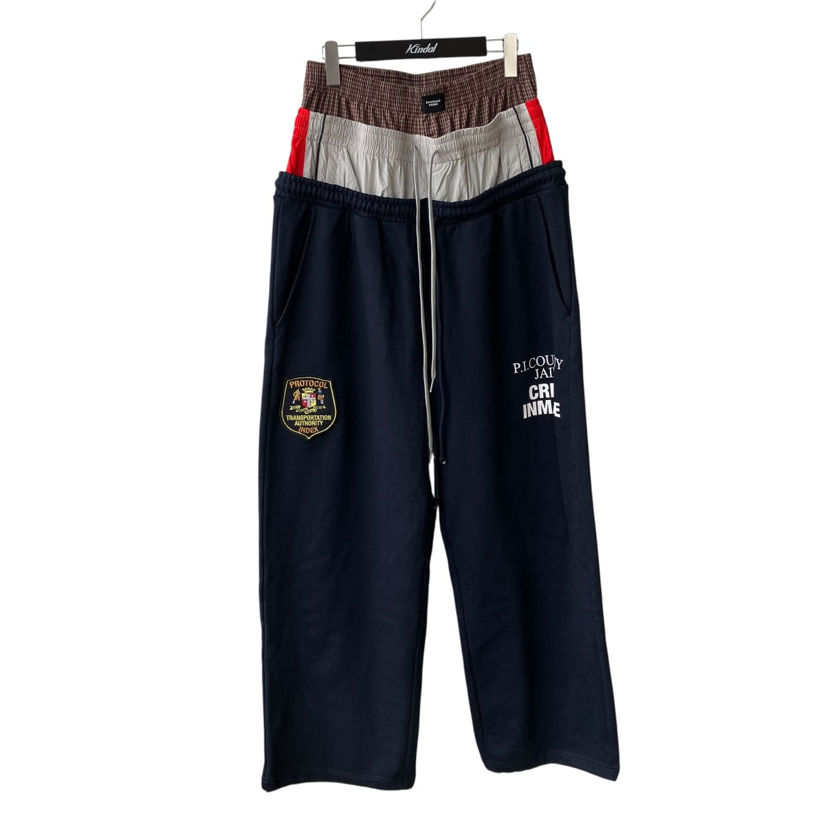 PROTOCOL index 3 LAYERED SWEATPANTSパンツ 古着・中古-1枚目のアイテム画像