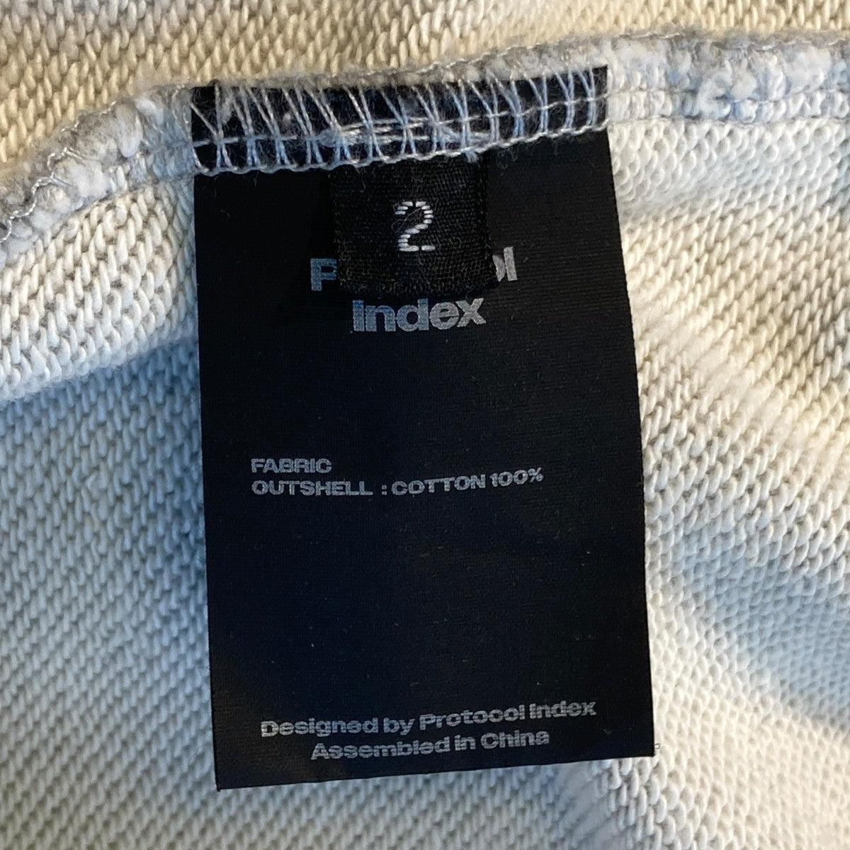 Protocol Index Reconstructed Sweatshirts Zip Hoodie protowordジップパーカー 古着・中古-5枚目のアイテム画像