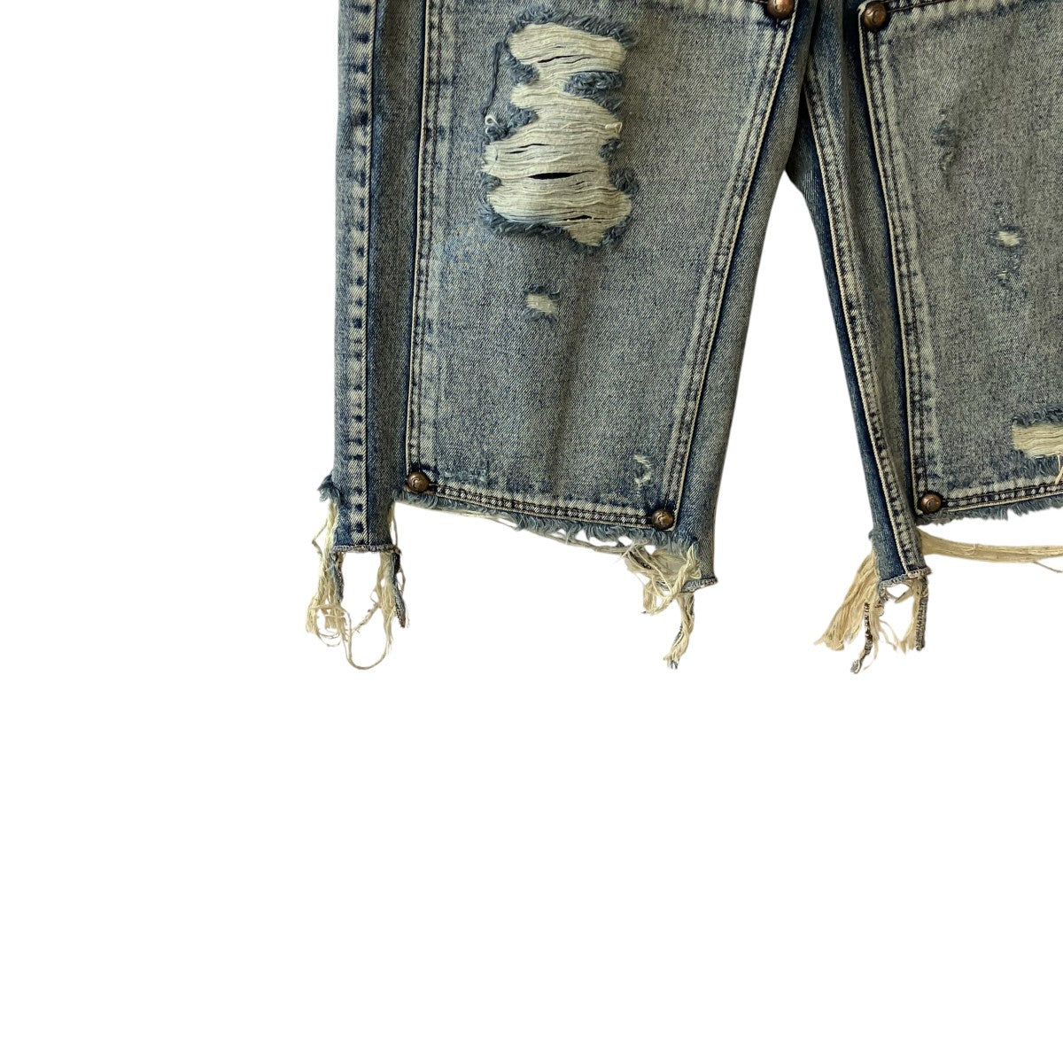 DOUBLE KNEE DAMAGE SHORTSハーフパンツTC24PT0301