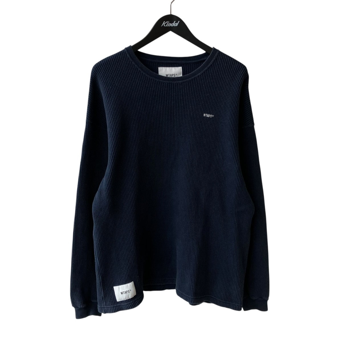 Wtaps Waffle ／ LS ／ Cotton． Loose． Sign長袖Tシャツ222ATDT-CSM15