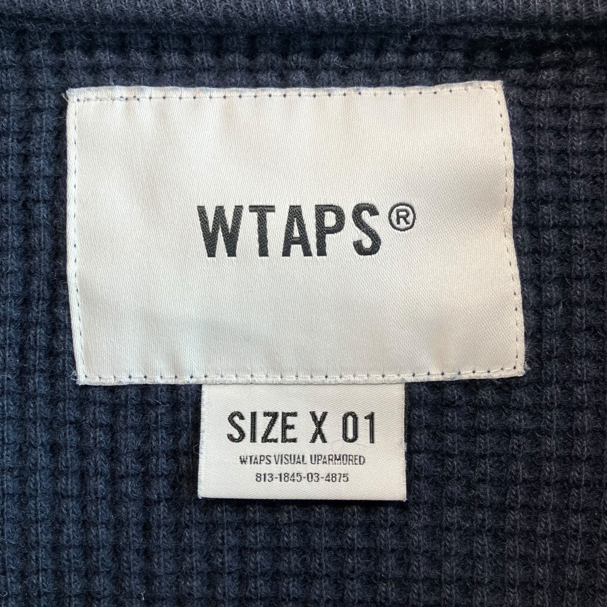 Wtaps Waffle ／ LS ／ Cotton． Loose． Sign長袖Tシャツ222ATDT-CSM15