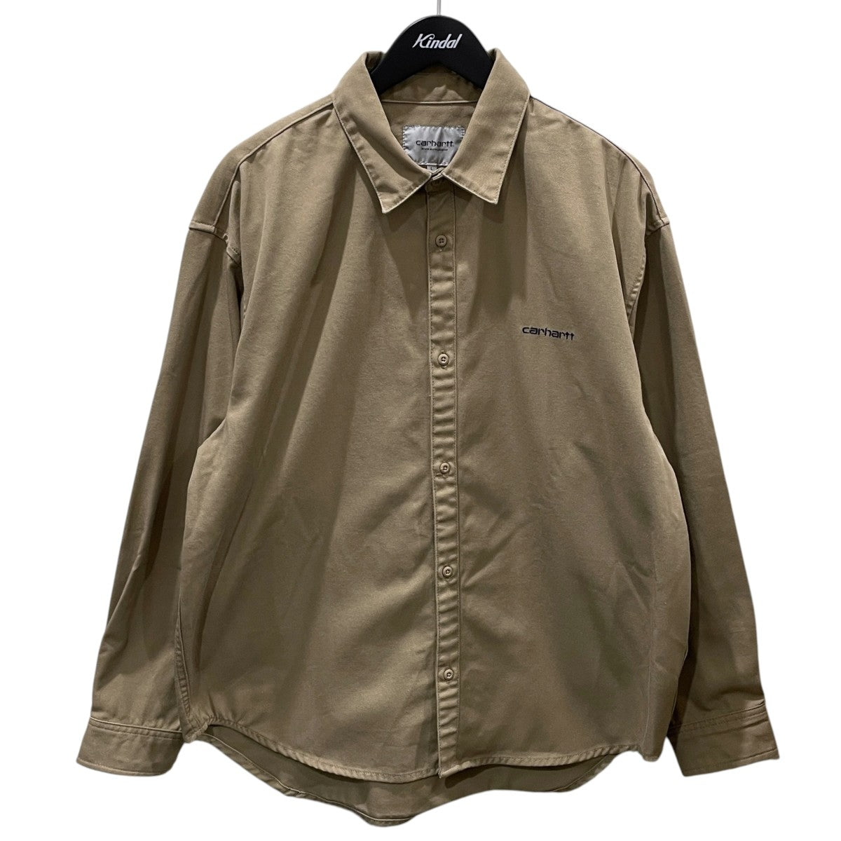CARHARTT WIP ロゴ刺繍長袖シャツ L／S Module Script Shirt ロングスリーブ モジュール スクリプト シャツ IO33768 古着・中古-1枚目のアイテム画像