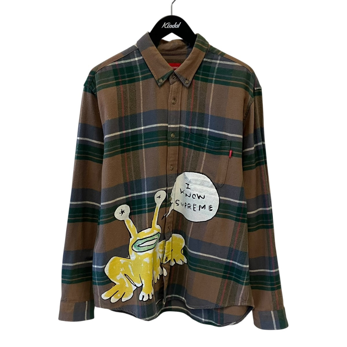20SSDaniel Johnston Plaid Shirt長袖シャツ