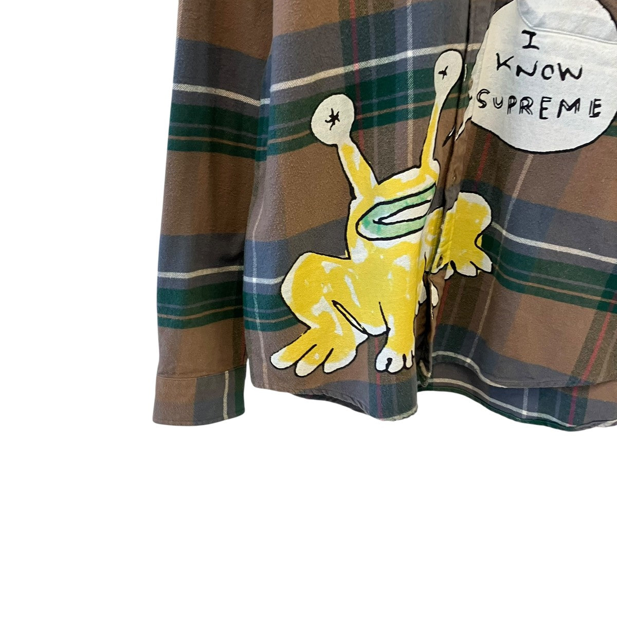 20SSDaniel Johnston Plaid Shirt長袖シャツ