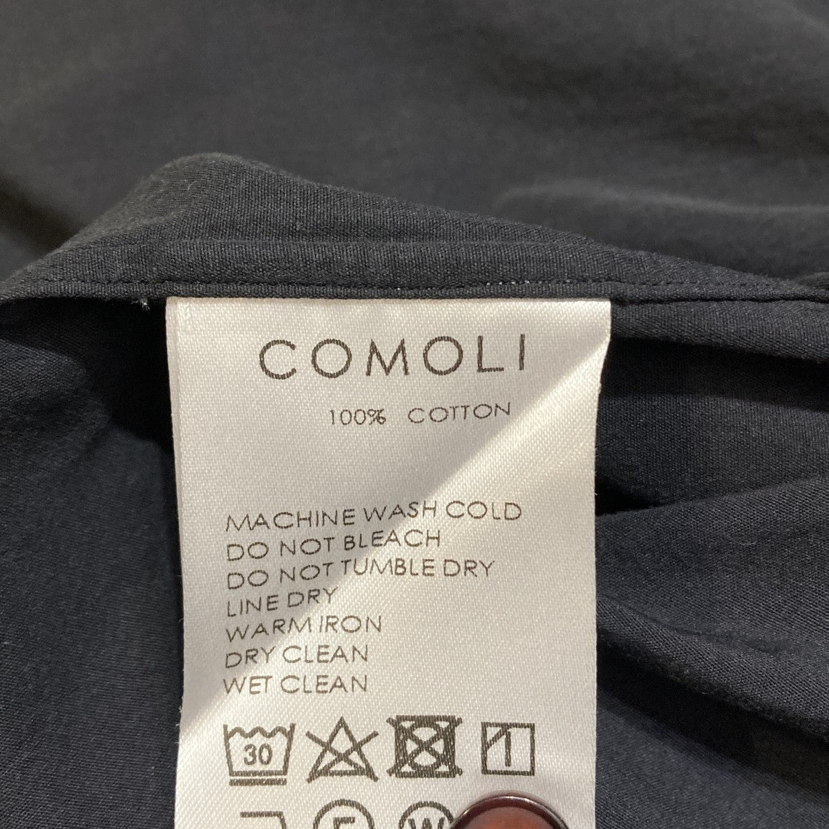 COMOLI 長袖シャツM01-02002 古着・中古-7枚目のアイテム画像