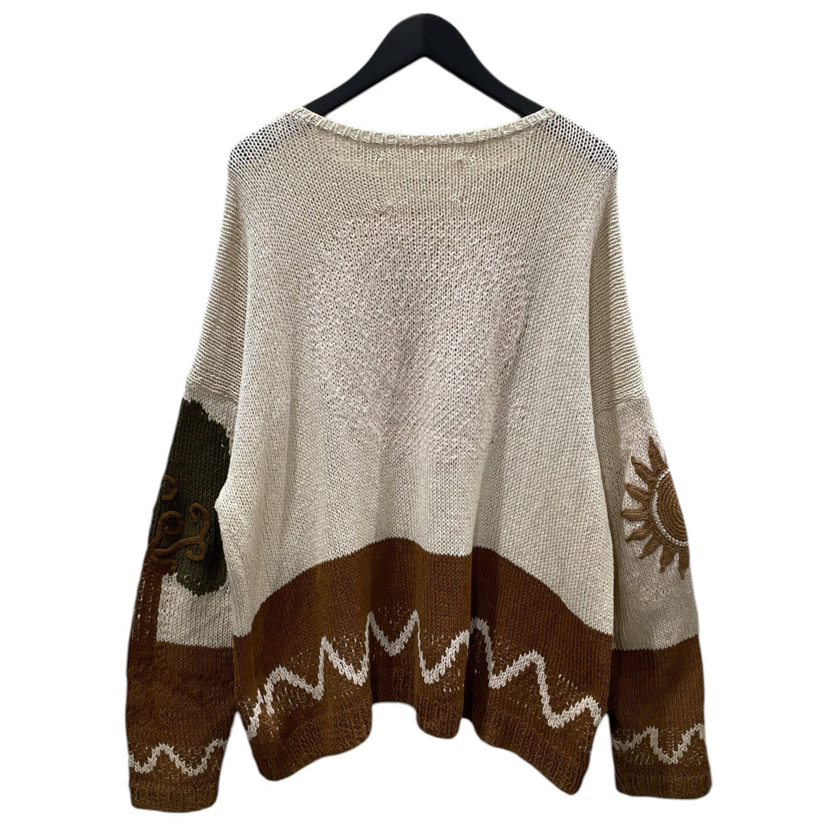 Story Mfg コットンニットセーター Keeping Jumper キーピングジャンパー 古着・中古-2枚目のアイテム画像