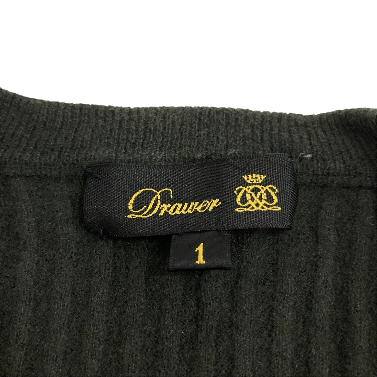Drawer(ドゥロワー) 半袖ニット6518-105-0347 6518-105-0347 グリーン