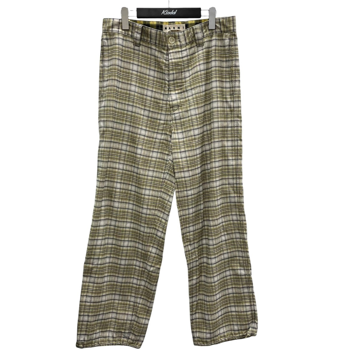 MARNI(マルニ) 裾ドローコードチェックロングパンツPUMU0160Q0