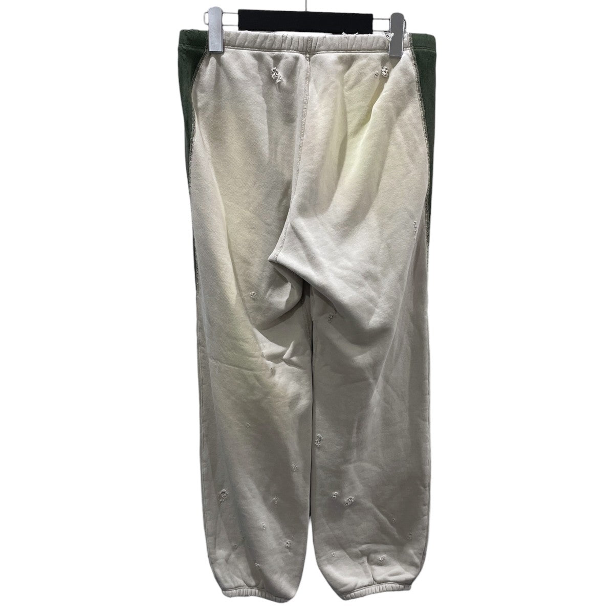 24AW ダメージ加工スウェットパンツ 2-Tone String Sweat Pant - Cotton French Terry 2トーン ストリング スウェットパンツ PU293