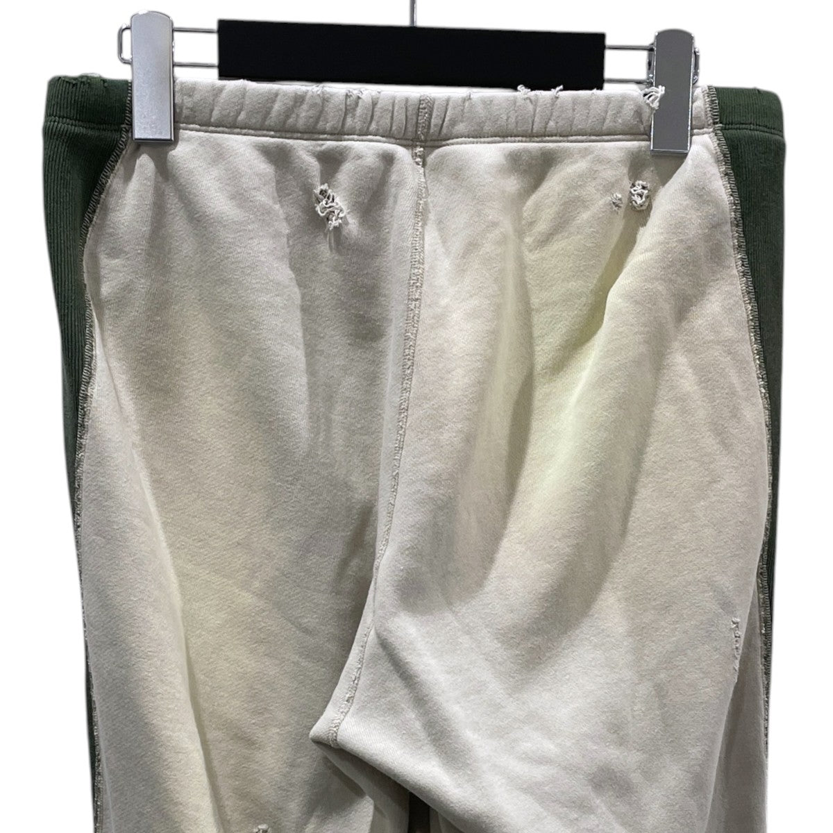24AW ダメージ加工スウェットパンツ 2-Tone String Sweat Pant - Cotton French Terry 2トーン ストリング スウェットパンツ PU293