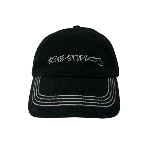 新品未使用品　acne studios ダメージモノグラムキャップ ACNE STUDIOS(アクネストゥディオズ) ダメージ加工キャップ
