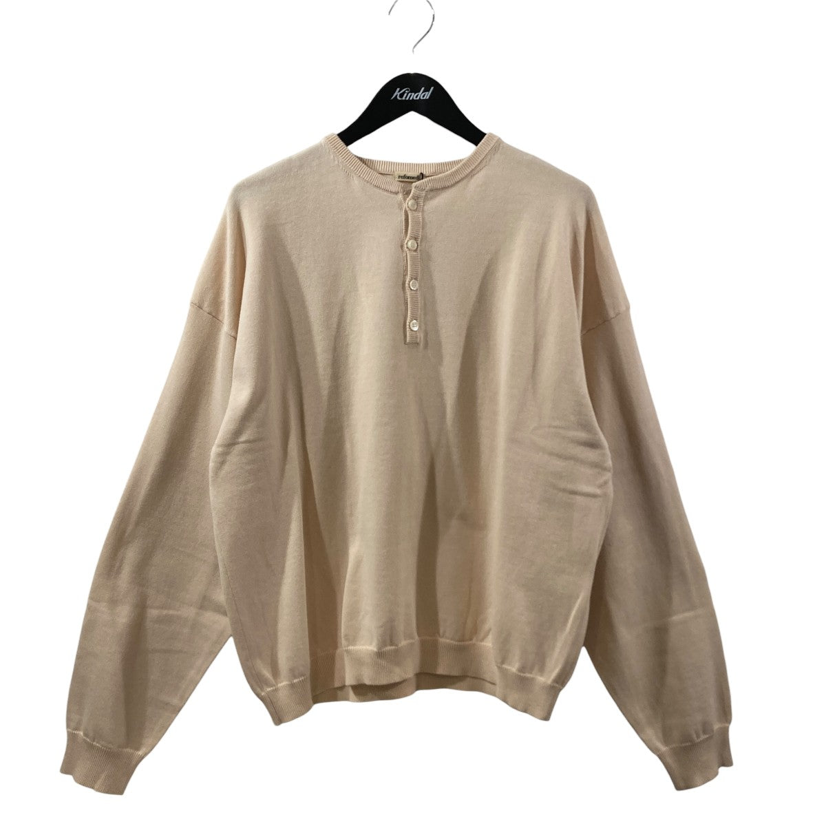 OLD MAN HENLEY NECK KNITヘンリーネックニットREKN-015