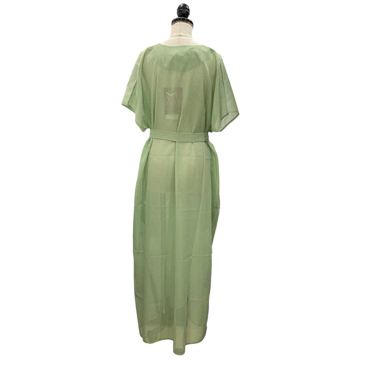 CAFTAN DRESS SAUGE STRIPES半袖ワンピース01APORTST