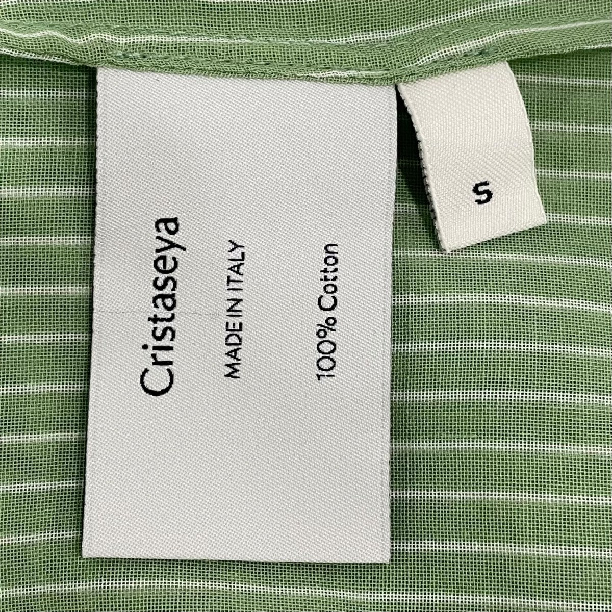 CAFTAN DRESS SAUGE STRIPES半袖ワンピース01APORTST