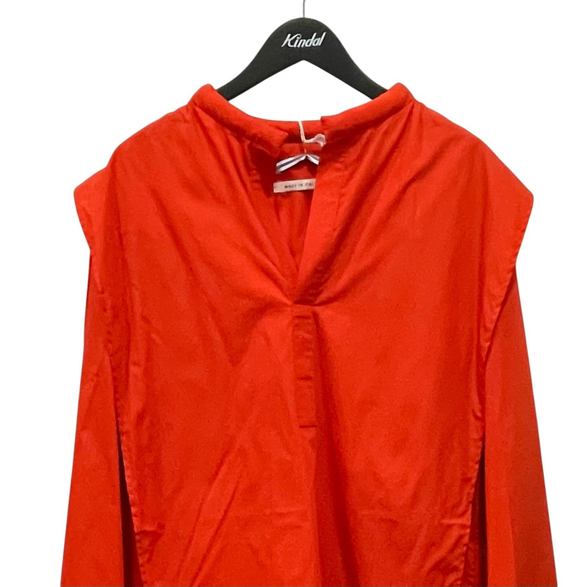 Padded Collar Double Shirt Dress長袖ワンピースO6SRCO