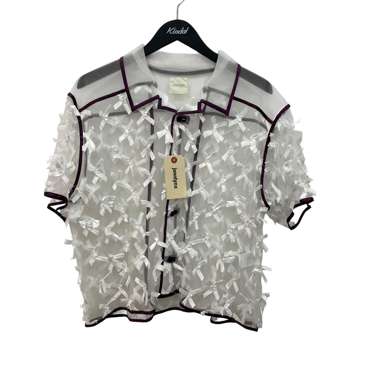 ribbon tulle shirts半袖シアーシャツJL225SH984