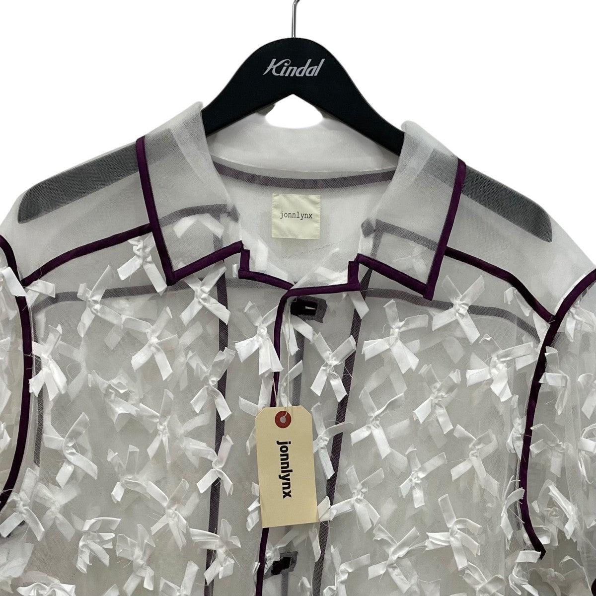 ribbon tulle shirts半袖シアーシャツJL225SH984