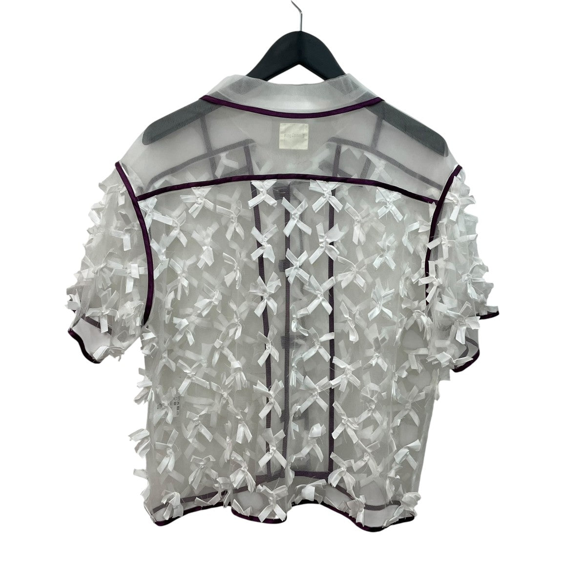 ribbon tulle shirts半袖シアーシャツJL225SH984