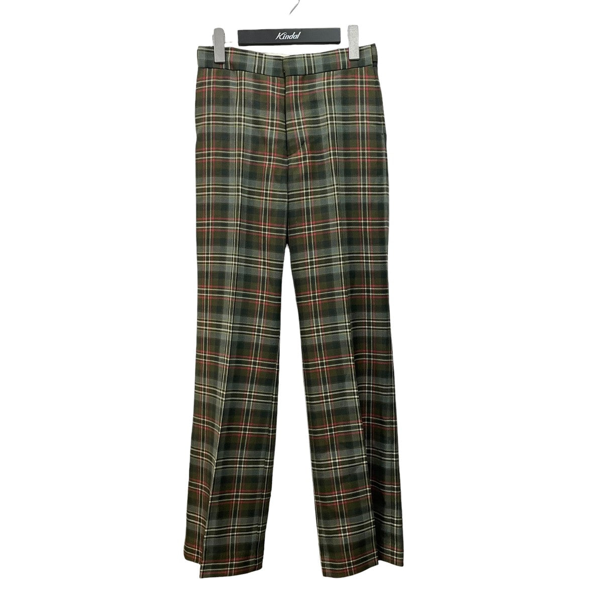 TARTAN PLAID ADJUSTABLE BELTED PANTSチェックパンツFUUPT007