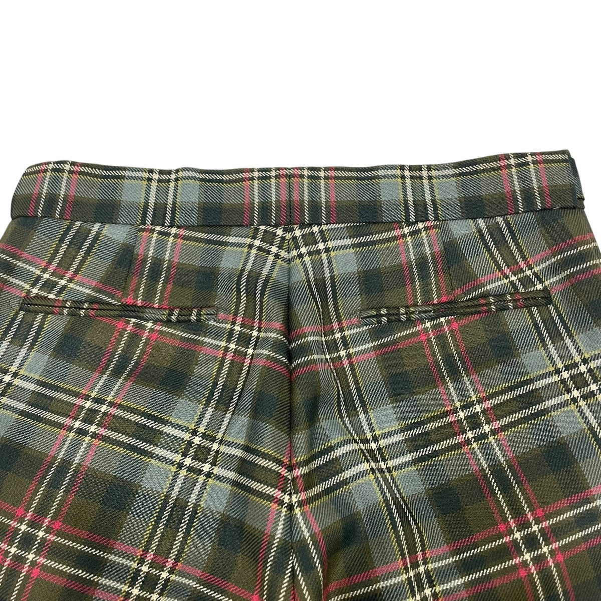 TARTAN PLAID ADJUSTABLE BELTED PANTSチェックパンツFUUPT007