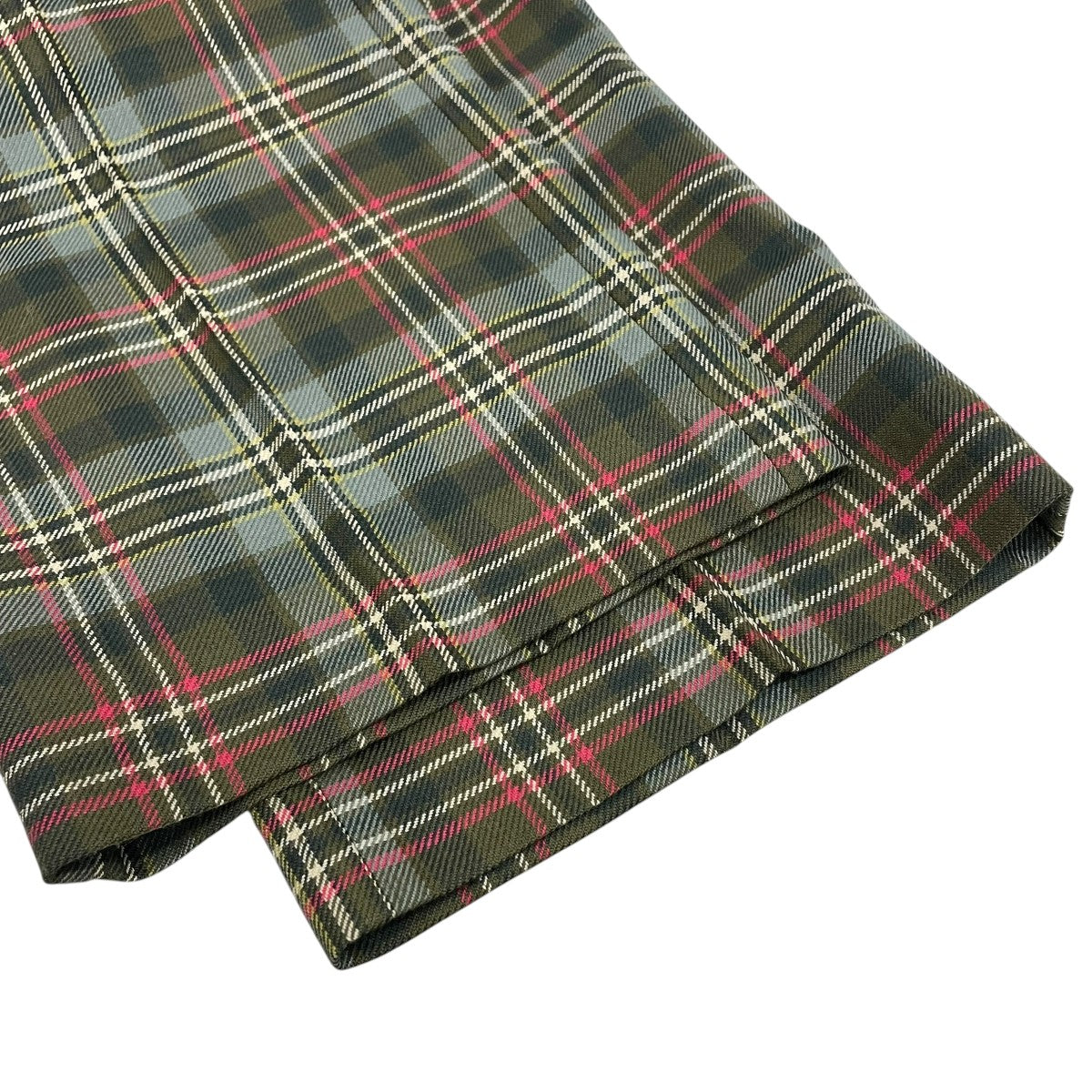 TARTAN PLAID ADJUSTABLE BELTED PANTSチェックパンツFUUPT007